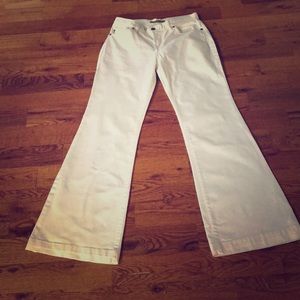 David Kahn Wide Leg Off White Jeans Size 26 EUC